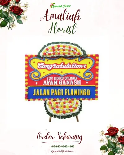 Bunga Papan Congratulation di Graha Antariksa Bandung